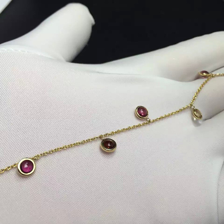 18K黃金碧璽手鏈 輕奢女士珠寶首飾的源頭工廠與批發(fā)優(yōu)勢