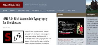 深圳網頁設計中,字體入門替換術